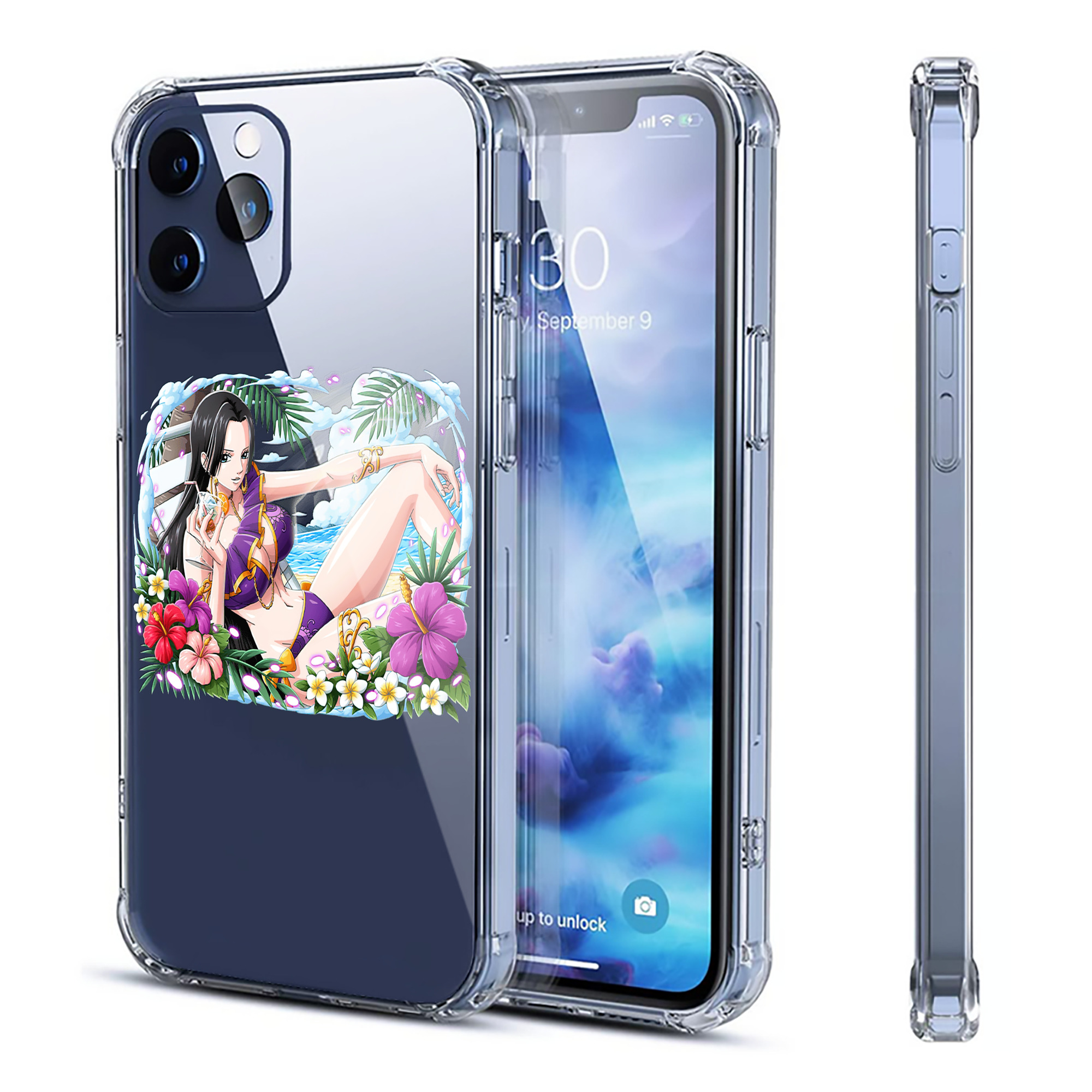 （画像用） ワンピース ボア・ハンコック ONE PIECE Boa·Hancock 【iPhone 12シリーズ対応】透明スマホケース（クリアソフトケース）